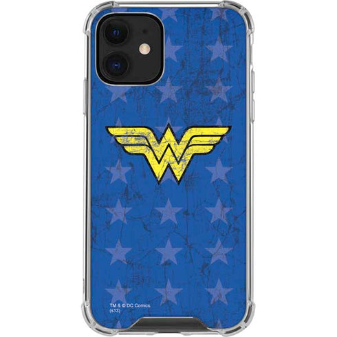 DC Comics Wonder Woman Emblem on Flag iPhone 12 Mini Clear Case