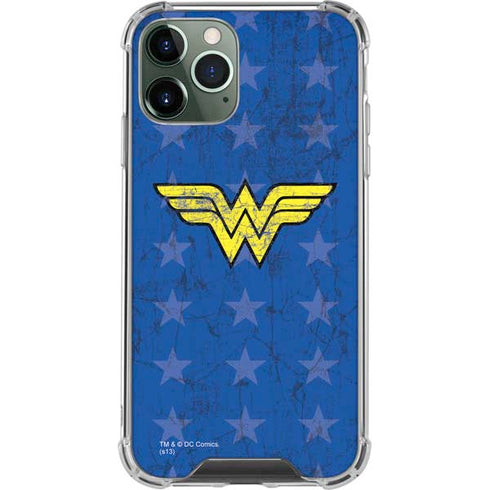 DC Comics Wonder Woman Emblem on Flag iPhone 12 Pro Clear Case