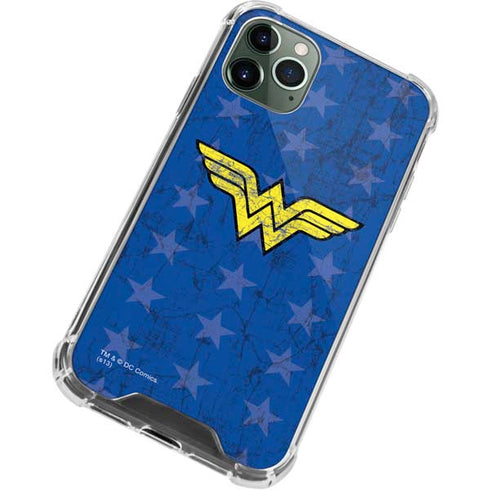 DC Comics Wonder Woman Emblem on Flag iPhone 12 Pro Clear Case