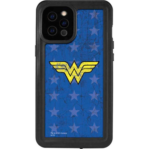 DC Comics Wonder Woman Emblem on Flag iPhone 12 Pro Max Waterproof Case