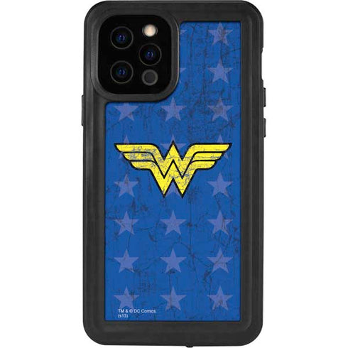 DC Comics Wonder Woman Emblem on Flag iPhone 12 Pro Waterproof Case