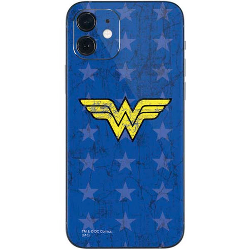 DC Comics Wonder Woman Emblem on Flag iPhone 12 Skin