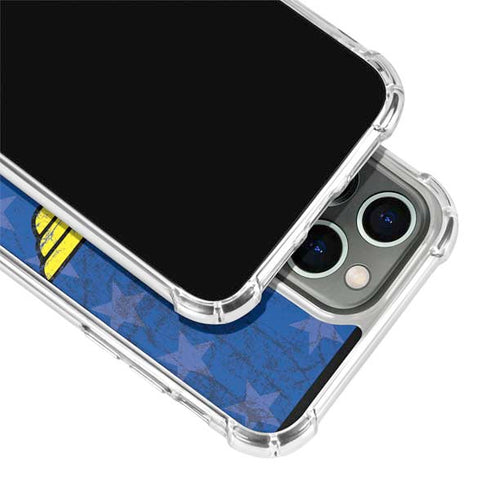 DC Comics Wonder Woman Emblem on Flag iPhone 13 Pro Clear Case