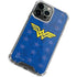 DC Comics Wonder Woman Emblem on Flag iPhone 13 Pro Clear Case