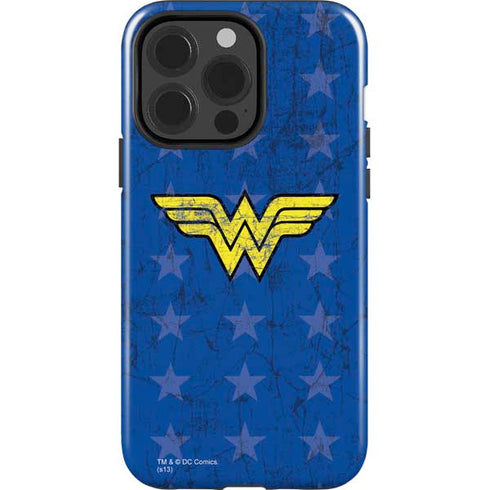 DC Comics Wonder Woman Emblem on Flag iPhone 13 Pro Impact Case