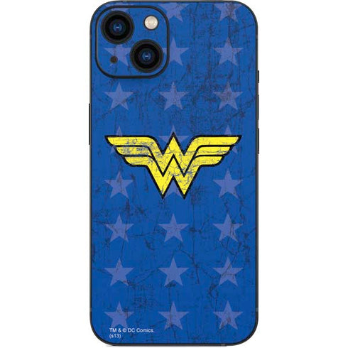 DC Comics Wonder Woman Emblem on Flag iPhone 15 Plus Skin