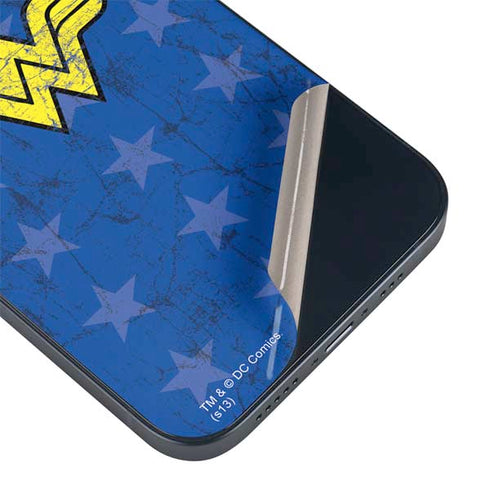 DC Comics Wonder Woman Emblem on Flag iPhone 15 Plus Skin