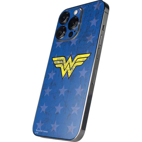DC Comics Wonder Woman Emblem on Flag iPhone 14 Pro Max Skin