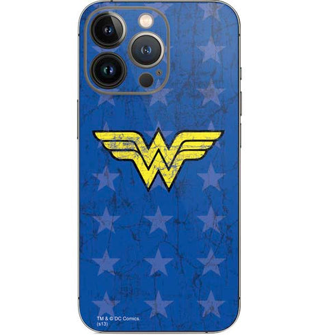 DC Comics Wonder Woman Emblem on Flag iPhone 14 Pro Skin