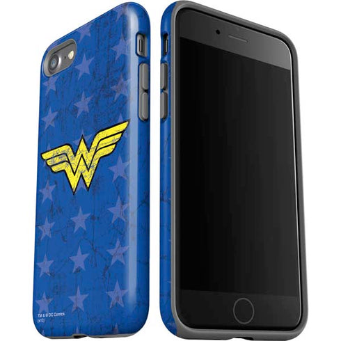 DC Comics Wonder Woman Emblem on Flag iPhone SE (2nd & 3rd Gen) Pro Case