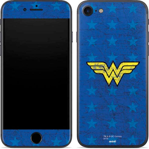 DC Comics Wonder Woman Emblem on Flag iPhone SE (2nd & 3rd Gen) Skin