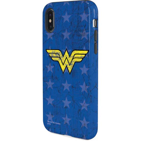 DC Comics Wonder Woman Emblem on Flag iPhone X Pro Case