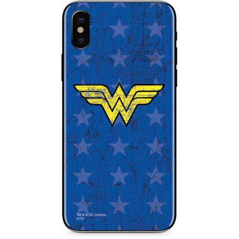 DC Comics Wonder Woman Emblem on Flag iPhone XS Skin