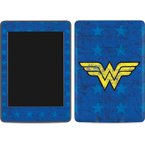 DC Comics Wonder Woman Emblem on Flag Amazon Kindle Skin