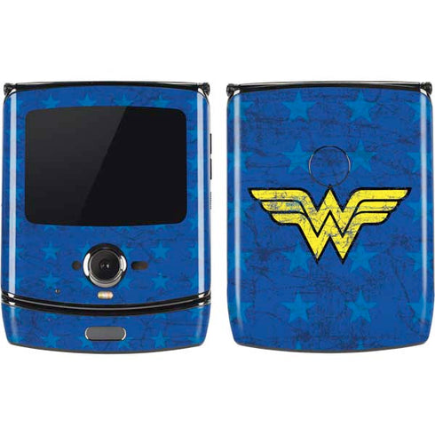 DC Comics Wonder Woman Emblem on Flag Motorola RAZR Skin