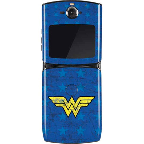 DC Comics Wonder Woman Emblem on Flag Motorola RAZR Skin