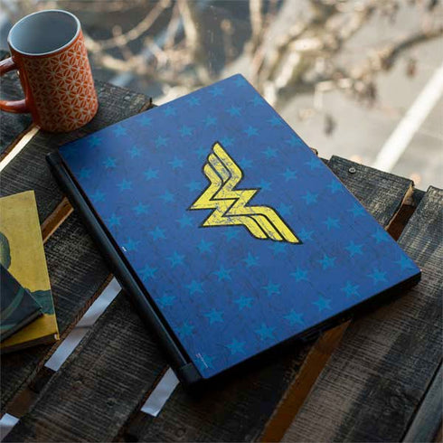 DC Comics Wonder Woman Emblem on Flag MSI GS65 Stealth Laptop Skin