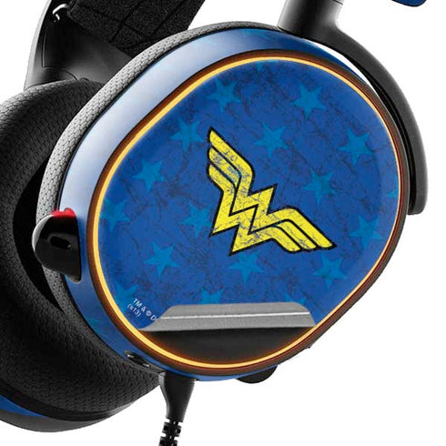 DC Comics Wonder Woman Emblem on Flag SteelSeries Arctis 3 Skin