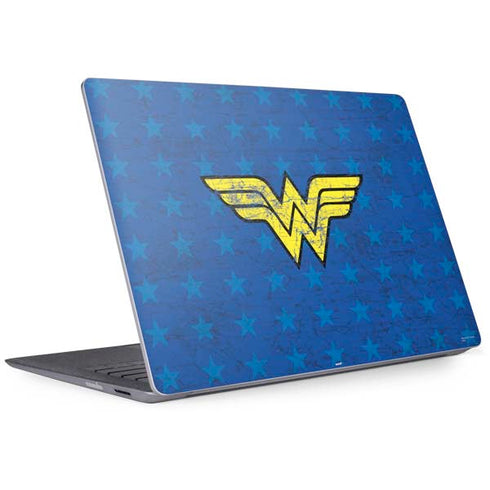 DC Comics Wonder Woman Emblem on Flag Surface Laptop 2 Skin