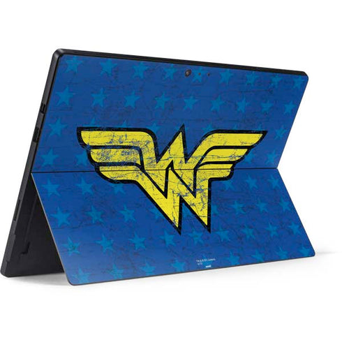 DC Comics Wonder Woman Emblem on Flag Surface Pro 6 Skin