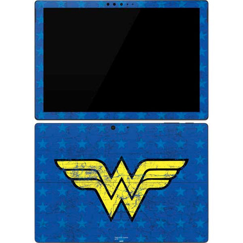 DC Comics Wonder Woman Emblem on Flag Surface Pro 7 Skin