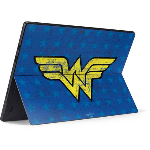 DC Comics Wonder Woman Emblem on Flag Surface Pro 7 Skin