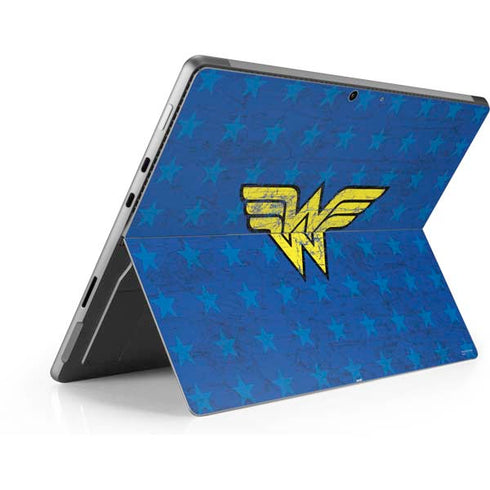 DC Comics Wonder Woman Emblem on Flag Surface Pro 9 Skin