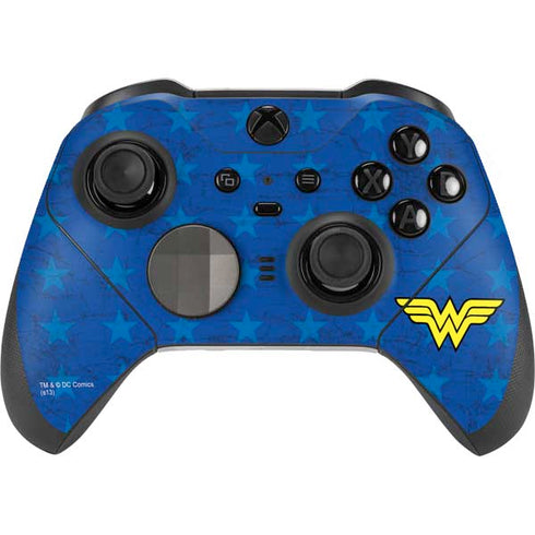 DC Comics Wonder Woman Emblem on Flag Xbox Elite Wireless Controller Series 2 Skin