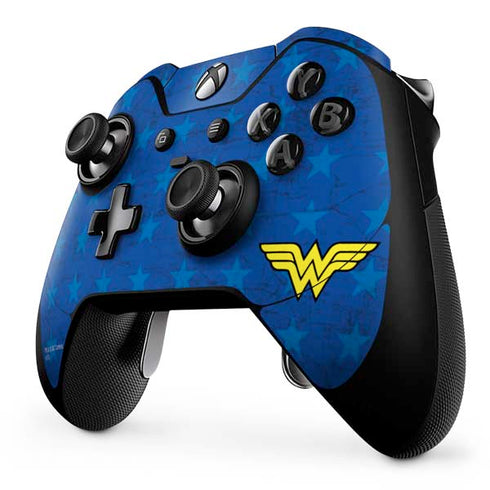 DC Comics Wonder Woman Emblem on Flag Xbox One Elite Controller Skin