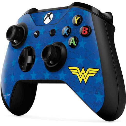 DC Comics Wonder Woman Emblem on Flag Xbox One X Controller Skin