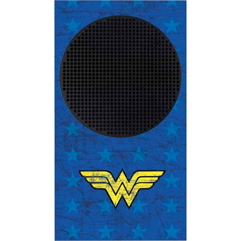 DC Comics Wonder Woman Emblem on Flag Xbox Series S Console Skin