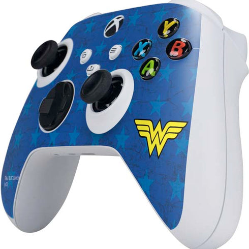 DC Comics Wonder Woman Emblem on Flag Xbox Series S Controller Skin