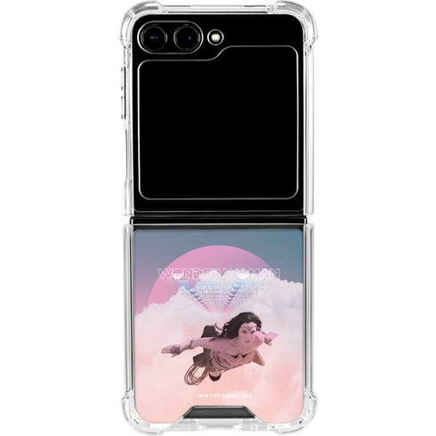Wonder Woman 1984 (2020) Flying Pose Galaxy Z Flip5 5G Clear Case