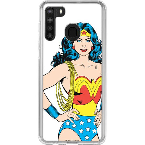 DC Comics Wonder Woman Classic Art Pose Galaxy A21 Clear Case