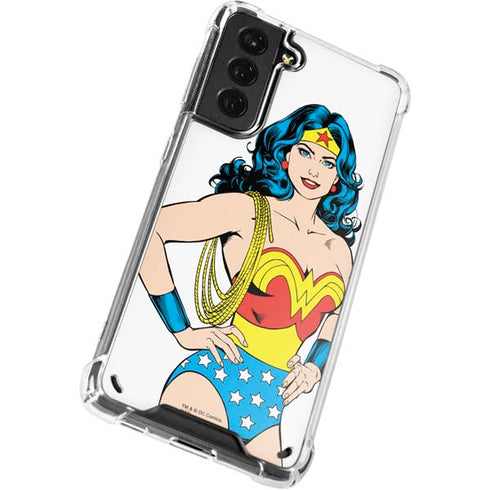 DC Comics Wonder Woman Classic Art Pose Galaxy S21 5G Clear Case