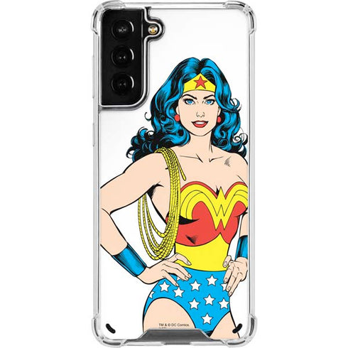 DC Comics Wonder Woman Classic Art Pose Galaxy S21 Plus 5G Clear Case