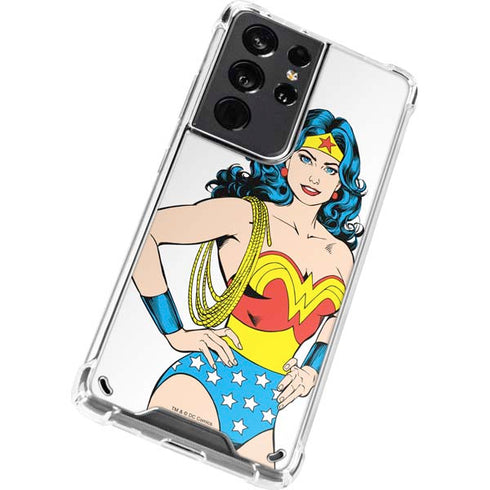 DC Comics Wonder Woman Classic Art Pose Galaxy S21 Ultra 5G Clear Case
