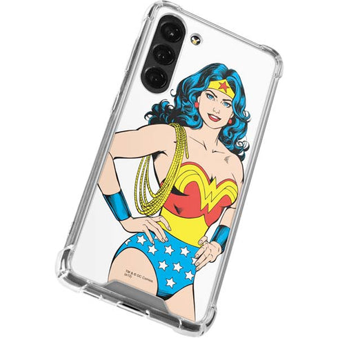 DC Comics Wonder Woman Classic Art Pose Galaxy S23 Plus Clear Case