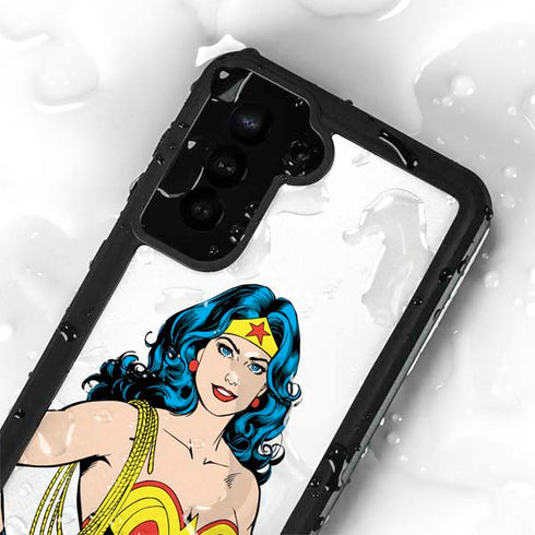 DC Comics Wonder Woman Classic Art Pose Galaxy S23 Plus Waterproof Case