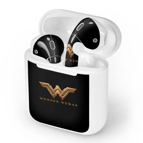 DC Comics Wonder Woman Gold Emblem Apple AirPods Skin