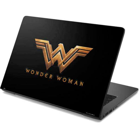 DC Comics Wonder Woman Gold Emblem Dell Chromebook Skin