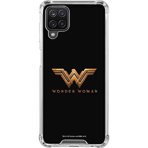 DC Comics Wonder Woman Gold Emblem Galaxy A12 Clear Case