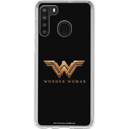 DC Comics Wonder Woman Gold Emblem Galaxy A21 Clear Case