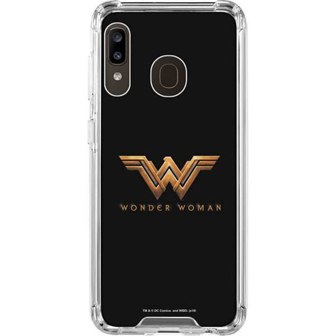 DC Comics Wonder Woman Gold Emblem Galaxy A30 Clear Case