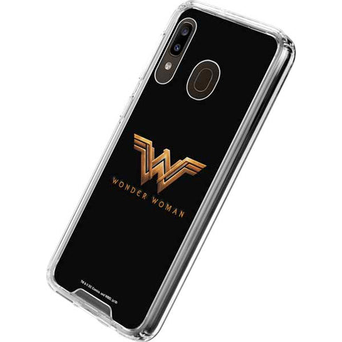 DC Comics Wonder Woman Gold Emblem Galaxy A30 Clear Case