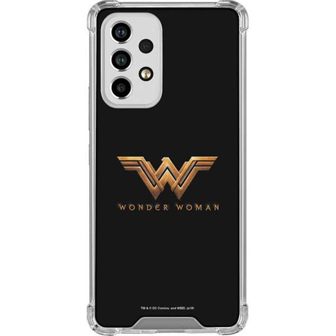 DC Comics Wonder Woman Gold Emblem Galaxy A33 5G Clear Case