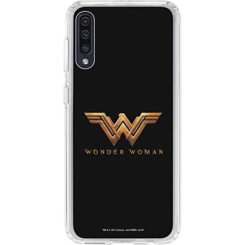 DC Comics Wonder Woman Gold Emblem Galaxy A50 Clear Case