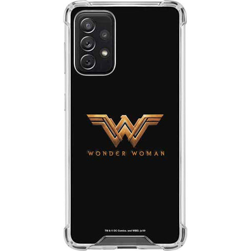 DC Comics Wonder Woman Gold Emblem Galaxy A72 5G Clear Case