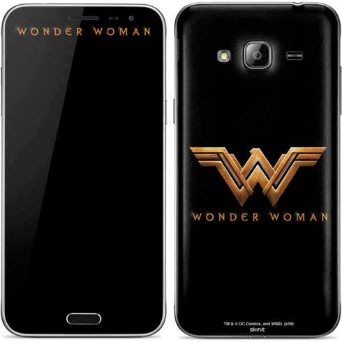 DC Comics Wonder Woman Gold Emblem Galaxy J3 Skin
