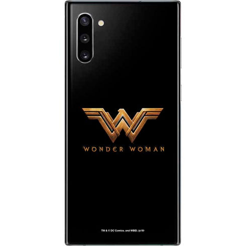 DC Comics Wonder Woman Gold Emblem Galaxy Note 10 Skin